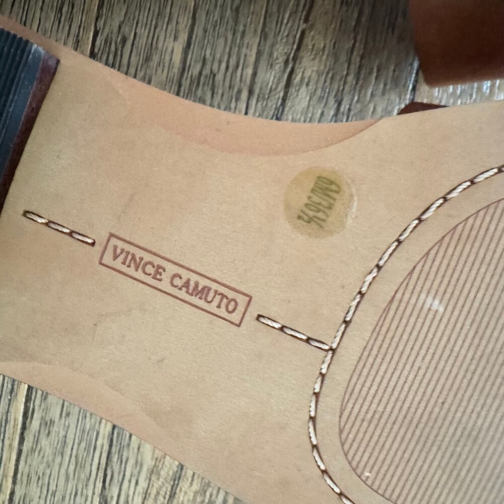 Vince Camuto Neima Leather Slide Sandal - Size 6 - Picture 4 of 7